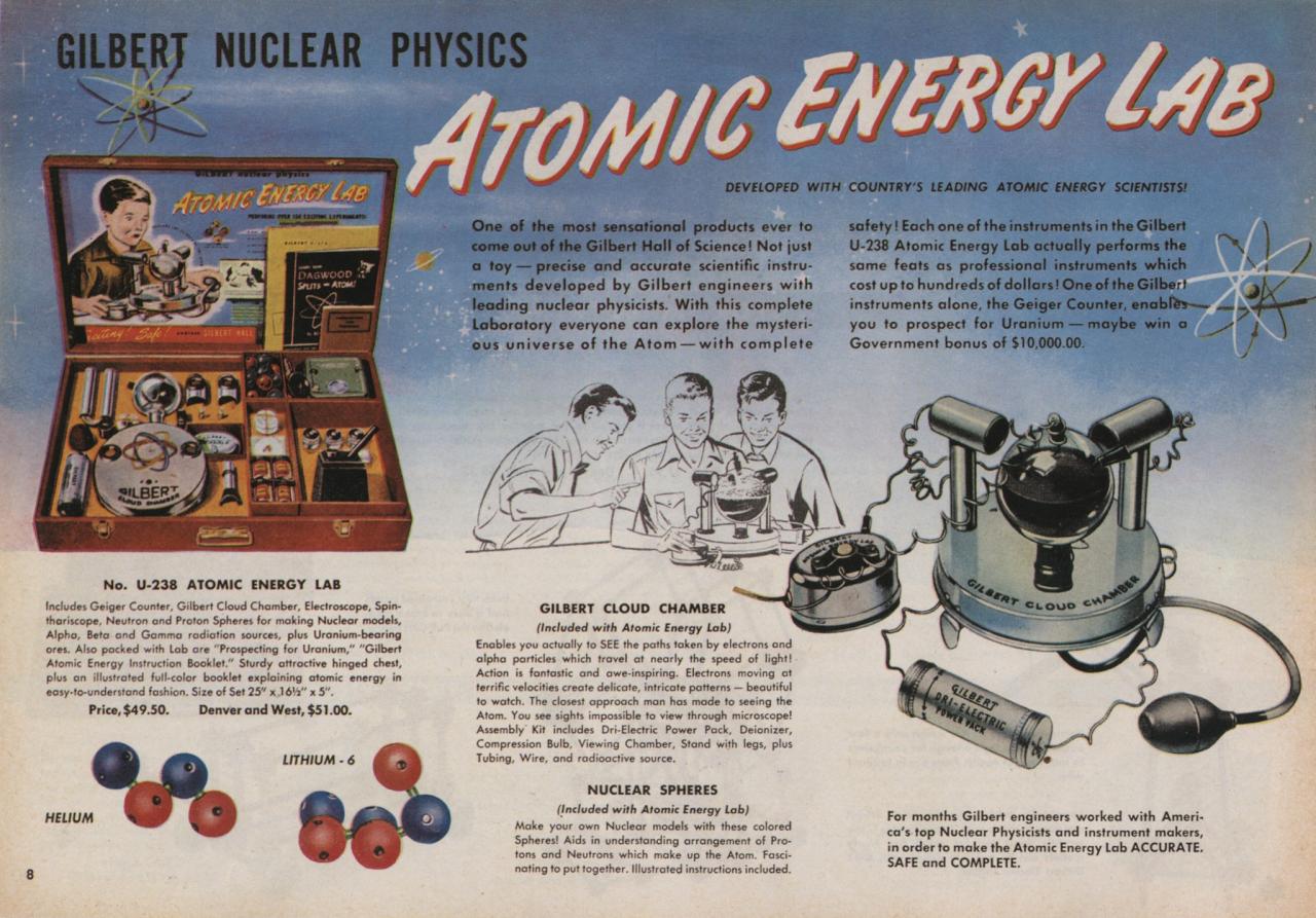 Gilbert Uranium toy set