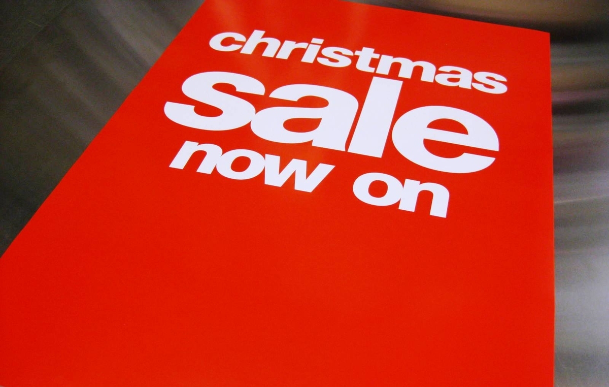 Christmas sale sign