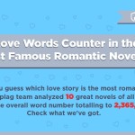 Love Words Counter In the Most Famous Romantic Novels Thumb