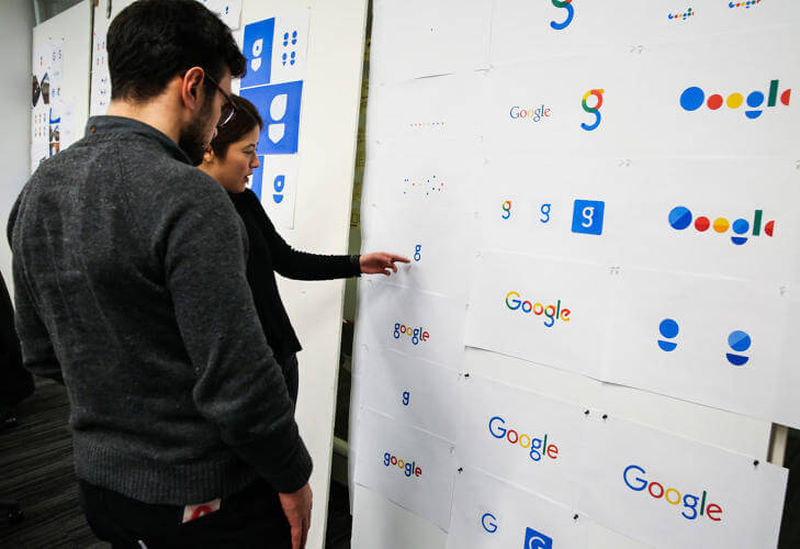 Google logo redesign options