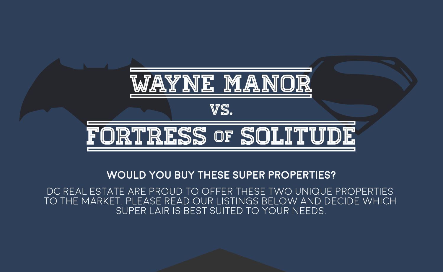 infographic wayne manor vs fortress of solitude thumb