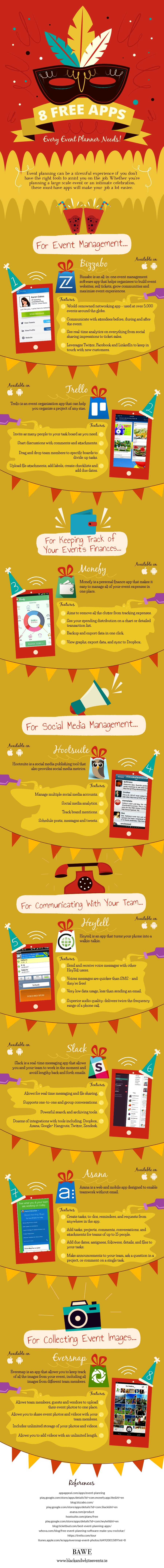 Infographic - 8 Free Apps Every Event Planner Needs