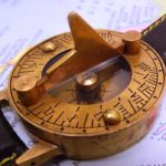 A sundial wristwatch