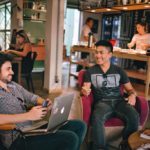 Breakout spaces in office can be a center of social interactions which can lead to better team work.
