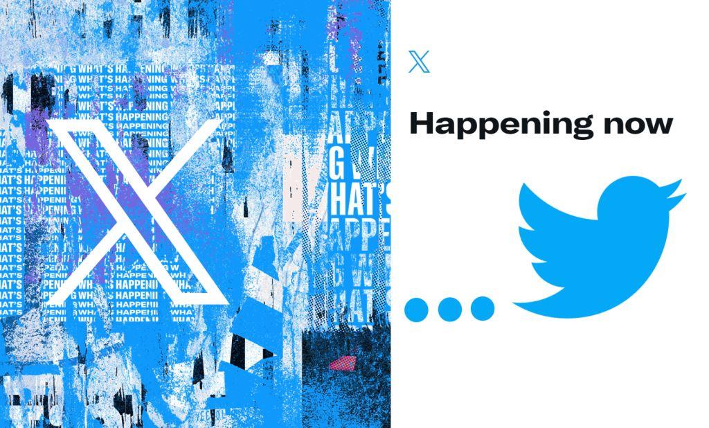 The iconic bird logo of Twitter has been replaced with 'X'