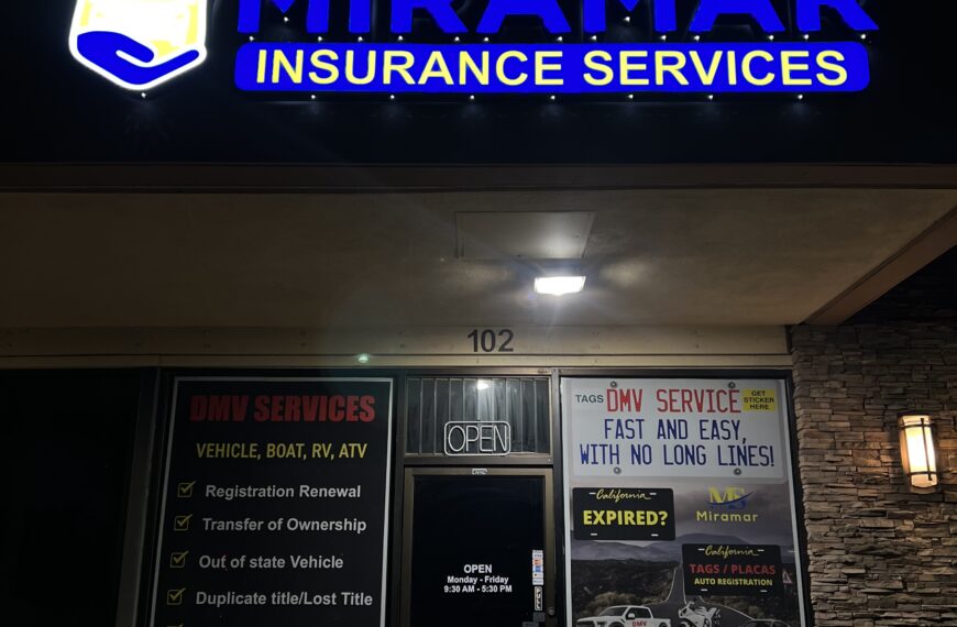 Miramar Insurance & DMV Registration Services